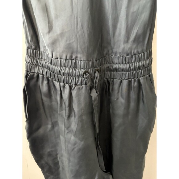 Cinq a Sept Twill Amia Jumpsuit Sleeveless Full Pant V Neck Blue Size XS - Picture 2 of 5